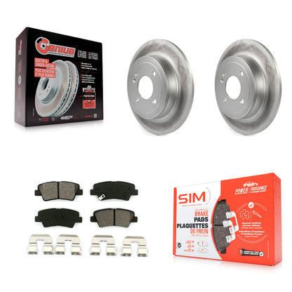 [Arrière] Kit de disque (revêtu) et plaquette (semi-métallique) de frein pour 2011 Hyundai Accent KGS-101469