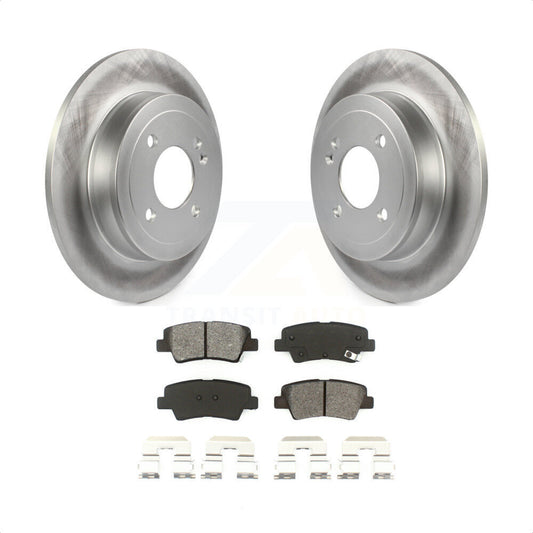 [Arrière] Kit de disque (revêtu) et plaquette (semi-métallique) de frein pour Hyundai Accent Kia Rio KGS-101470 par Transit Auto