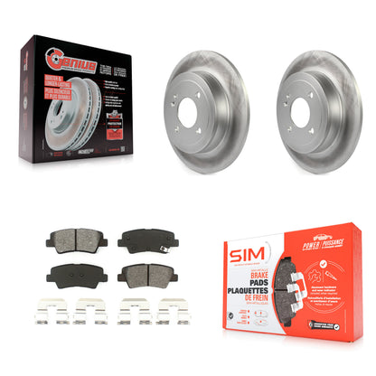 [Arrière] Kit de disque (revêtu) et plaquette (semi-métallique) de frein pour Hyundai Accent Kia Rio KGS-101470