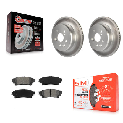 [Arrière] Kit de disque (revêtu) et plaquette (semi-métallique) de frein pour Lexus GS350 IS300 IS200t IS350 RC350 RC300 RC200t GS300 GS200t GS450h KGS-101471