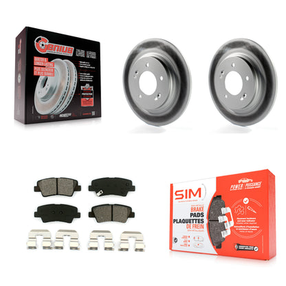 [Arrière] Kit de disque (revêtu) et plaquette (semi-métallique) de frein pour Hyundai Sonata Azera KGS-101474