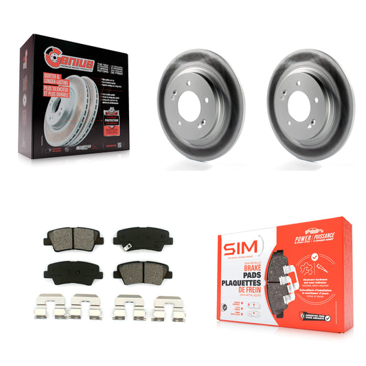 [Arrière] Kit de disque (revêtu) et plaquette (semi-métallique) de frein pour Hyundai Sonata Azera KGS-101474