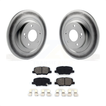 [Arrière] Kit de disque (revêtu) et plaquette (semi-métallique) de frein pour Mitsubishi Outlander Sport PHEV RVR KGS-101477 par Transit Auto