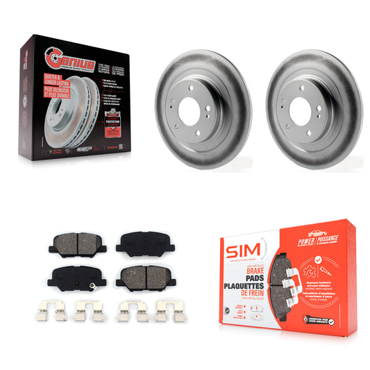[Arrière] Kit de disque (revêtu) et plaquette (semi-métallique) de frein pour Mitsubishi Outlander Sport PHEV RVR KGS-101477