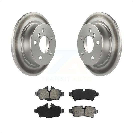 [Arrière] Kit de disque (revêtu) et plaquette (semi-métallique) de frein pour 2014 Mini Cooper avec 5 Lug Wheels KGS-101486 par Transit Auto