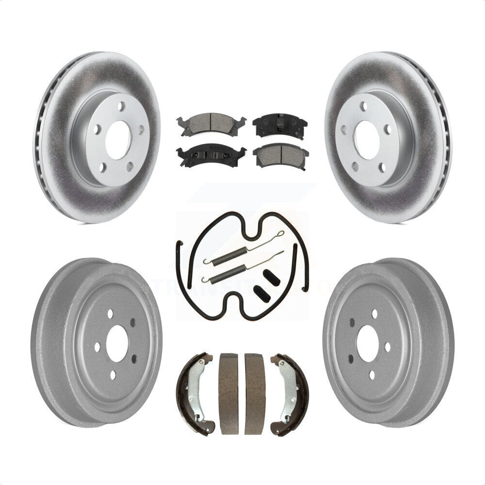 [Avant + Arrière] Kit de disque (revêtu) et plaquette (semi-métallique) de frein pour 2003-2005 Pontiac Sunfire KGS-101497 par Transit Auto