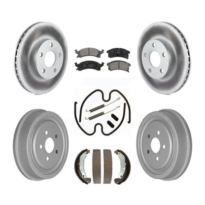[Avant + Arrière] Kit de disque (revêtu) et plaquette (semi-métallique) de frein pour 2003-2005 Pontiac Sunfire KGS-101497 par Transit Auto