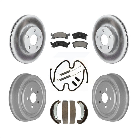 [Avant + Arrière] Kit de disque (revêtu) et plaquette (semi-métallique) de frein pour 2003-2005 Pontiac Sunfire KGS-101497 par Transit Auto