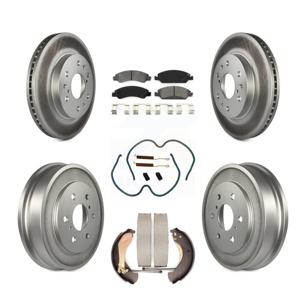 [Avant + Arrière] Kit de disque (revêtu) et plaquette (semi-métallique) de frein pour Chevrolet Silverado 1500 GMC Sierra Classic KGS-101505