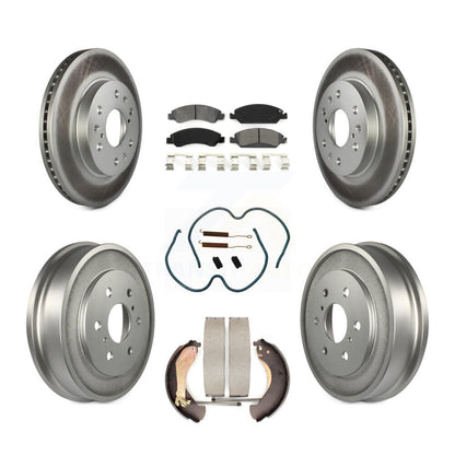 [Avant + Arrière] Kit de disque (revêtu) et plaquette (semi-métallique) de frein pour Chevrolet Silverado 1500 GMC Sierra Classic KGS-101505