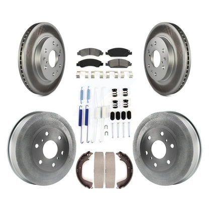 [Avant + Arrière] Kit de disque (revêtu) et plaquette (semi-métallique) de frein pour Chevrolet Silverado 1500 GMC Sierra KGS-101506