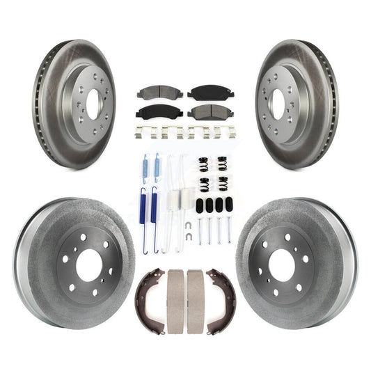 [Avant + Arrière] Kit de disque (revêtu) et plaquette (semi-métallique) de frein pour Chevrolet Silverado 1500 GMC Sierra KGS-101506