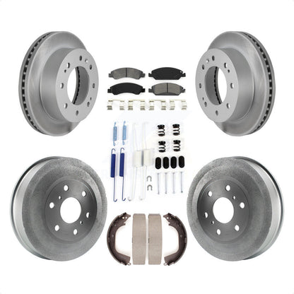 [Avant + Arrière] Kit de disque (revêtu) et plaquette (semi-métallique) de frein pour 2011 Chevrolet Silverado 1500 Hybrid KGS-101510 par Transit Auto