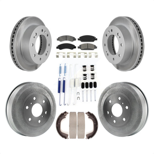 [Avant + Arrière] Kit de disque (revêtu) et plaquette (semi-métallique) de frein pour 2011 Chevrolet Silverado 1500 Hybrid KGS-101510 par Transit Auto