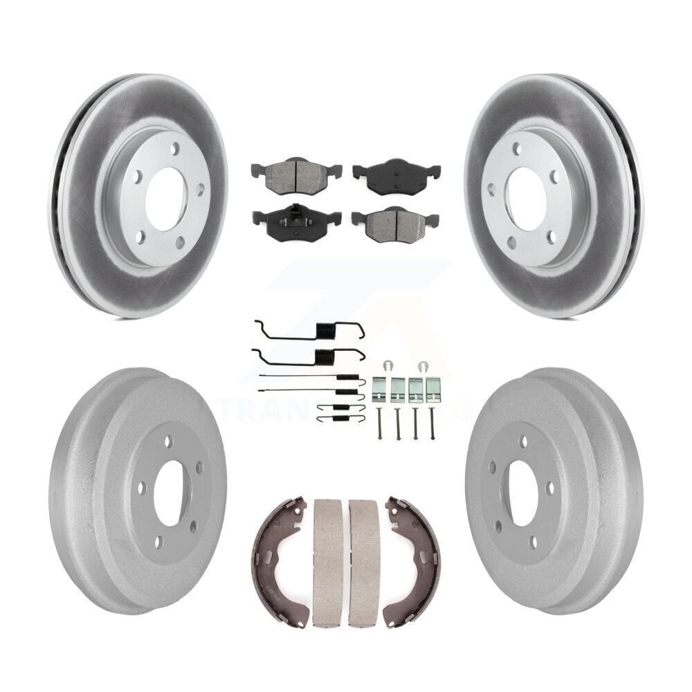 [Avant + Arrière] Kit de disque (revêtu) et plaquette (semi-métallique) de frein pour Ford Escape Mazda Tribute Mercury Mariner KGS-101513