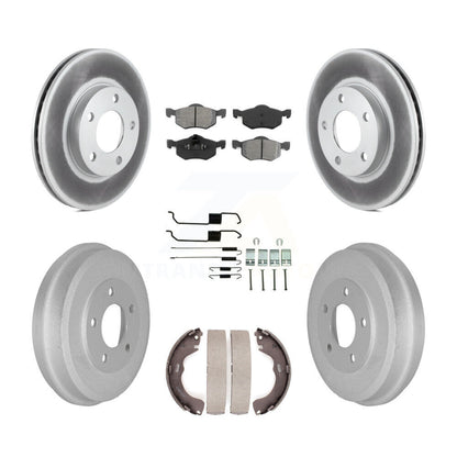 [Avant + Arrière] Kit de disque (revêtu) et plaquette (semi-métallique) de frein pour Ford Escape Mazda Tribute Mercury Mariner KGS-101513
