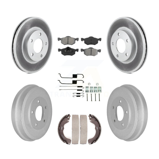 [Avant + Arrière] Kit de disque (revêtu) et plaquette (semi-métallique) de frein pour Ford Escape Mazda Tribute Mercury Mariner KGS-101513