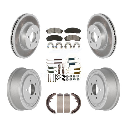 [Avant + Arrière] Kit de disque (revêtu) et plaquette (semi-métallique) de frein pour Ford Ranger Mazda B4000 avec 10" Diameter KGS-101514