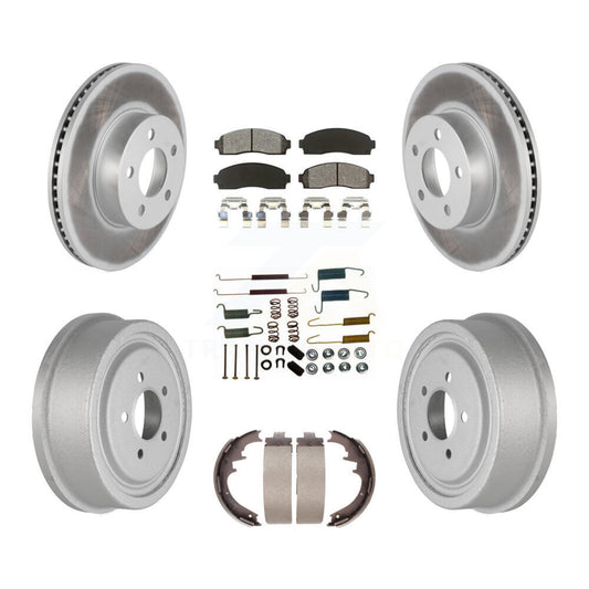 [Avant + Arrière] Kit de disque (revêtu) et plaquette (semi-métallique) de frein pour Ford Ranger Mazda B4000 avec 10" Diameter KGS-101514