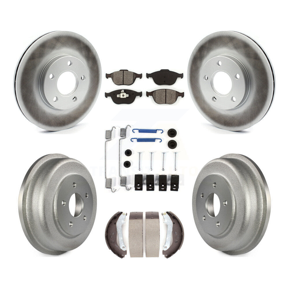 [Avant + Arrière] Kit de disque (revêtu) et plaquette (semi-métallique) de frein pour 2010-2013 Ford Connect KGS-101518