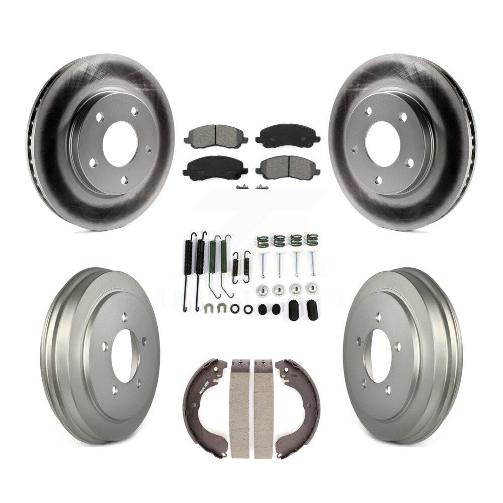 [Avant + Arrière] Kit de disque (revêtu) et plaquette (semi-métallique) de frein pour Dodge Caliber KGS-101519