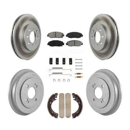 [Avant + Arrière] Kit de disque (revêtu) et plaquette (semi-métallique) de frein pour Honda Civic KGS-101528