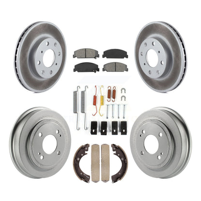 [Avant + Arrière] Kit de disque (revêtu) et plaquette (semi-métallique) de frein pour Honda Civic KGS-101530
