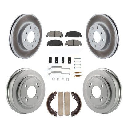 [Avant + Arrière] Kit de disque (revêtu) et plaquette (semi-métallique) de frein pour Honda Civic KGS-101531