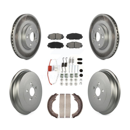 [Avant + Arrière] Kit de disque (revêtu) et plaquette (semi-métallique) de frein pour Toyota Corolla KGS-101552