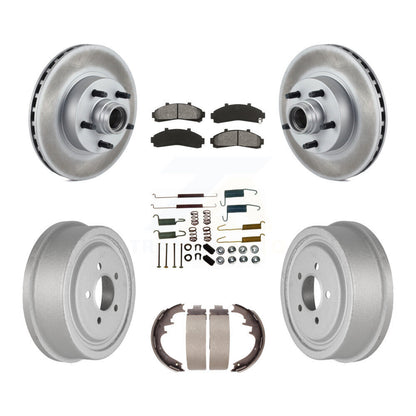 [Avant + Arrière] Kit de disque (revêtu) et plaquette (semi-métallique) de frein pour Ford Ranger avec 10" Diameter KGS-101558