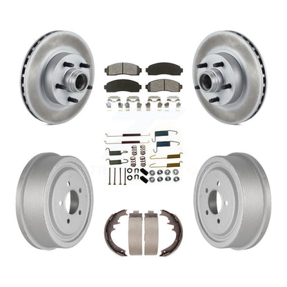 [Avant + Arrière] Kit de disque (revêtu) et plaquette (semi-métallique) de frein pour 2006-2009 Ford Ranger RWD avec 10" Diameter KGS-101559