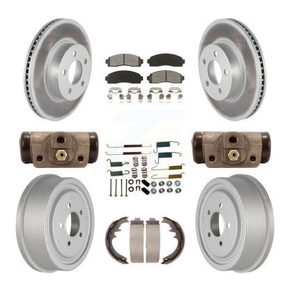 [Avant + Arrière] Kit de disque (revêtu) et plaquette (semi-métallique) de frein pour Ford Ranger Mazda B4000 avec 10" Diameter KGS-101566