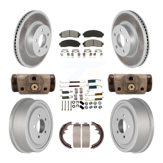 [Avant + Arrière] Kit de disque (revêtu) et plaquette (semi-métallique) de frein pour Ford Ranger Mazda B4000 avec 10" Diameter KGS-101566