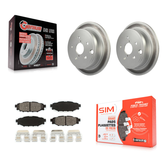 [Arrière] Kit de disque (revêtu) et plaquette (semi-métallique) de frein pour Subaru WRX KGS-101578