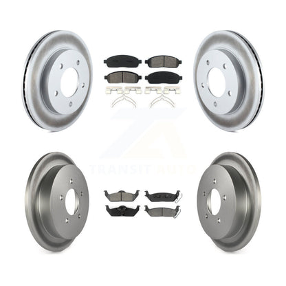[Avant + Arrière] Kit de disque (revêtu) et plaquette (semi-métallique) de frein pour 2004 Ford F-150 4WD avec 5 Lug Wheels 11th Digit Of Vin Is C KGS-101581