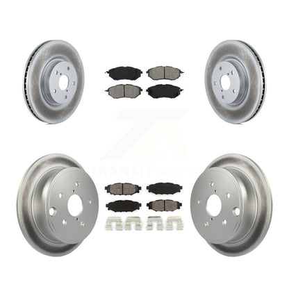 [Avant + Arrière] Kit de disque (revêtu) et plaquette (semi-métallique) de frein pour Subaru WRX KGS-101583