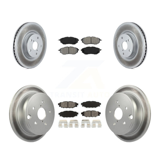 [Avant + Arrière] Kit de disque (revêtu) et plaquette (semi-métallique) de frein pour Subaru WRX KGS-101583