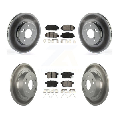 [Avant + Arrière] Kit de disque (revêtu) et plaquette (semi-métallique) de frein pour Honda Accord KGS-101585