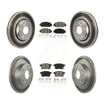 [Avant + Arrière] Kit de disque (revêtu) et plaquette (semi-métallique) de frein pour 2017 Honda Accord Hybrid EX-L Touring KGS-101586