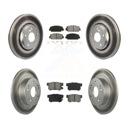 [Avant + Arrière] Kit de disque (revêtu) et plaquette (semi-métallique) de frein pour 2017-2022 Acura ILX KGS-101588