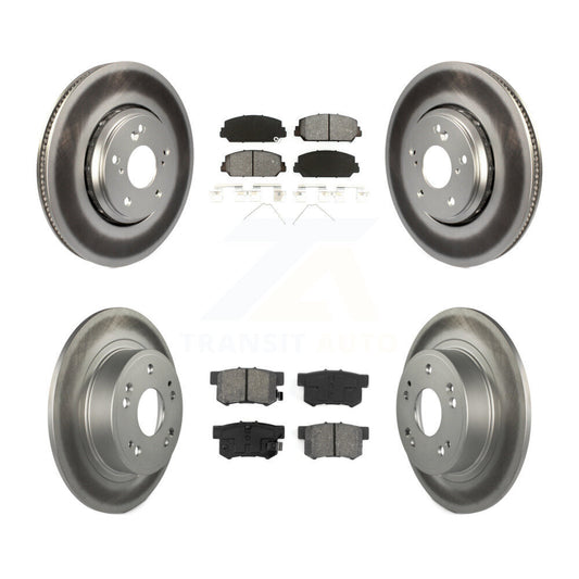[Avant + Arrière] Kit de disque (revêtu) et plaquette (semi-métallique) de frein pour 2017-2022 Acura ILX KGS-101588