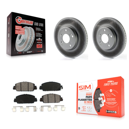 [Avant] Kit de disque (revêtu) et plaquette (semi-métallique) de frein pour Honda Accord HR-V KGS-101590