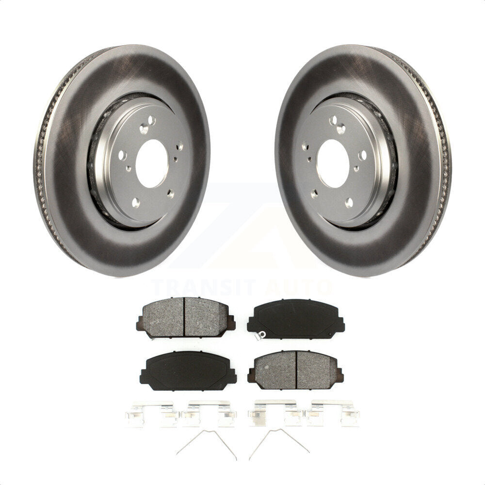 [Avant] Kit de disque (revêtu) et plaquette (semi-métallique) de frein pour Honda Civic Accord Acura ILX KGS-101592 par Transit Auto