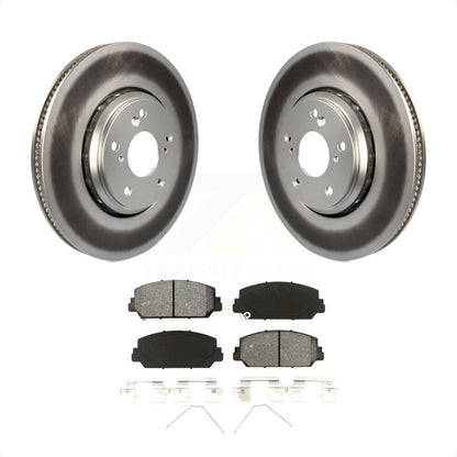 [Avant] Kit de disque (revêtu) et plaquette (semi-métallique) de frein pour Honda Civic Accord Acura ILX KGS-101592 par Transit Auto