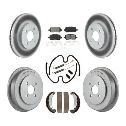 [Avant + Arrière] Kit de disque (revêtu) et plaquette (semi-métallique) de frein pour Chevrolet Cobalt Saturn Ion Pontiac Pursuit KGS-101595