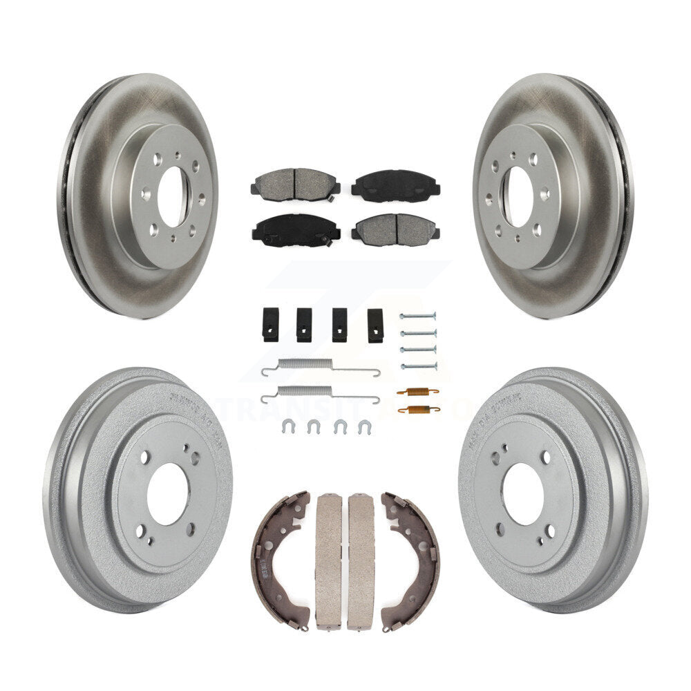 [Avant + Arrière] Kit de disque (revêtu) et plaquette (semi-métallique) de frein pour Honda Insight KGS-101609