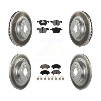 [Avant + Arrière] Kit de disque (revêtu) et plaquette (semi-métallique) de frein pour 2008 Volvo V70 avec 300mm Diameter Rotor KGS-101620