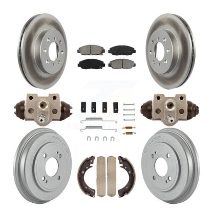 [Avant + Arrière] Kit de disque (revêtu) et plaquette (semi-métallique) de frein pour Honda Civic KGS-101627