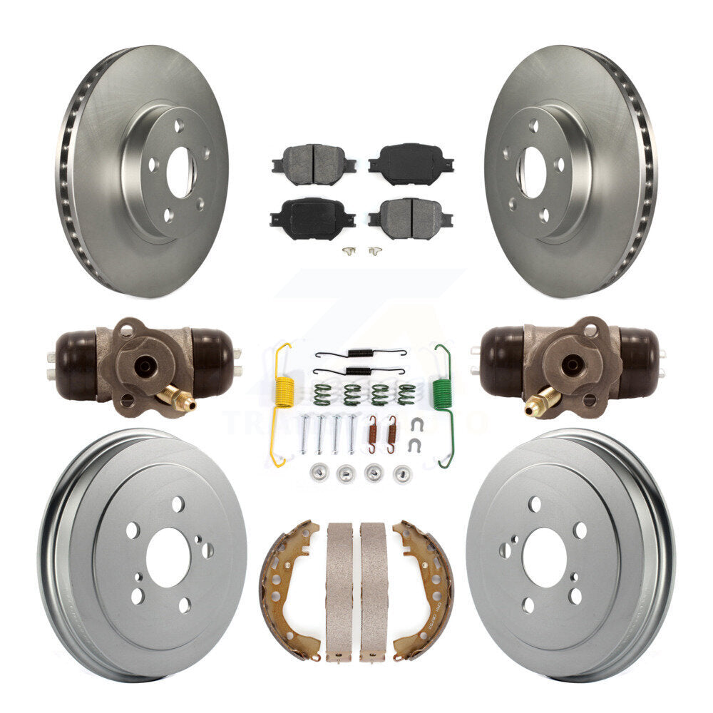 [Avant + Arrière] Kit de disque (revêtu) et plaquette (semi-métallique) de frein pour 2003-2005 Toyota Celica KGS-101638