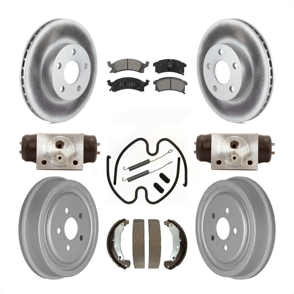 [Avant + Arrière] Kit de disque (revêtu) et plaquette (semi-métallique) de frein pour 2003-2005 Pontiac Sunfire KGS-101642 par Transit Auto